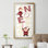 Santa Noel - cadre photo, reproduction d'art textuel