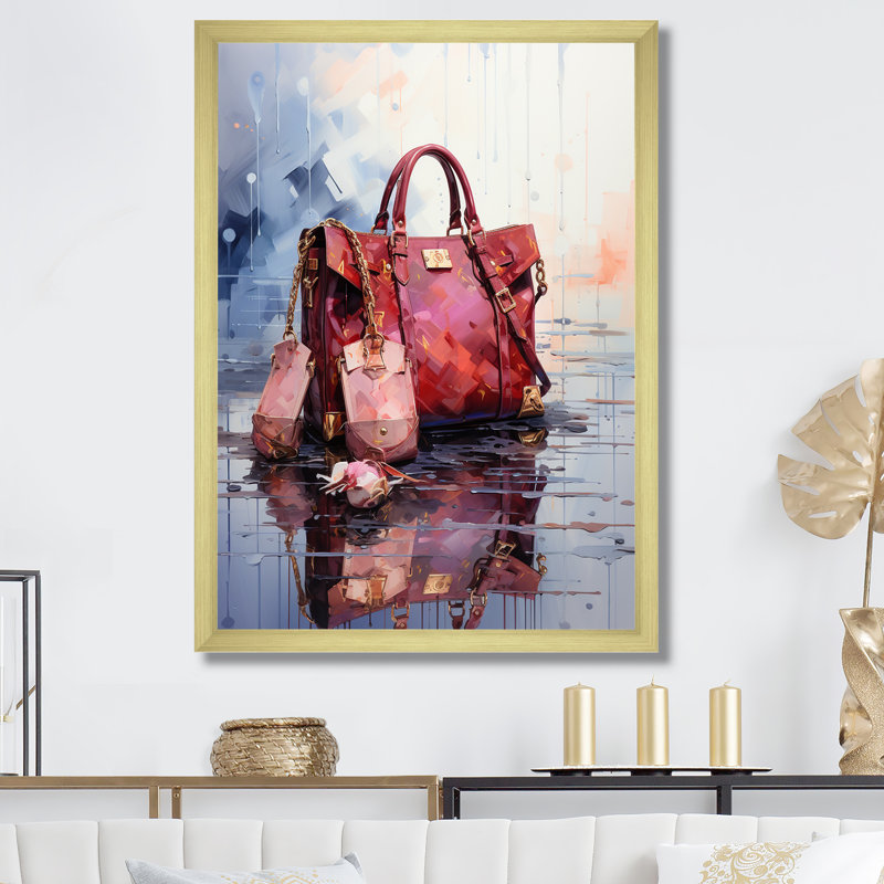 In Style Fashion, impression sur toile, Cadre doré simple, H 32 po x l 24 po x P 1 po