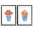 " Sweet Peonies I " by Vincent Van Gogh 2 - Pieces-1281200086-1281200080-1234662794