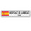 Plaque en aluminium «Hospitalet De Llobregat», drapeau espagnol