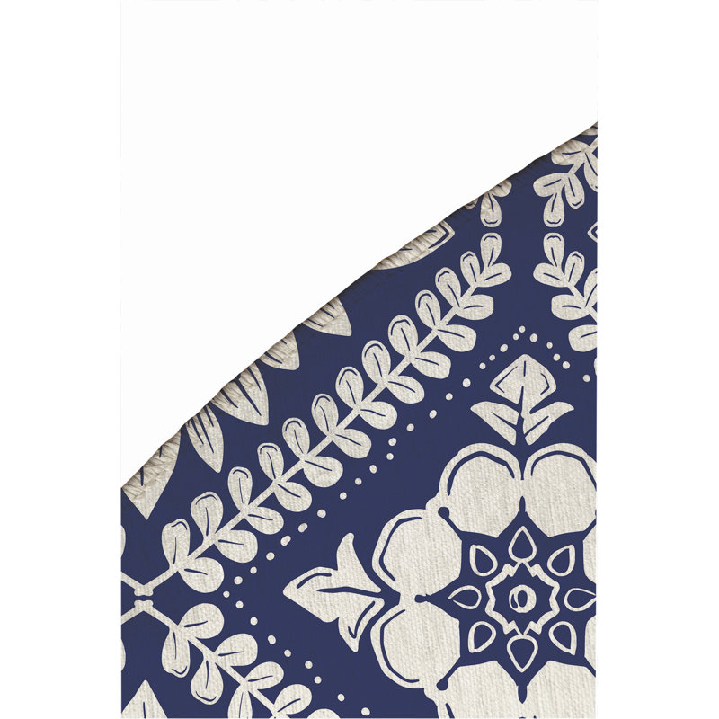 Talia Outdoor Area Rug, Round 5'