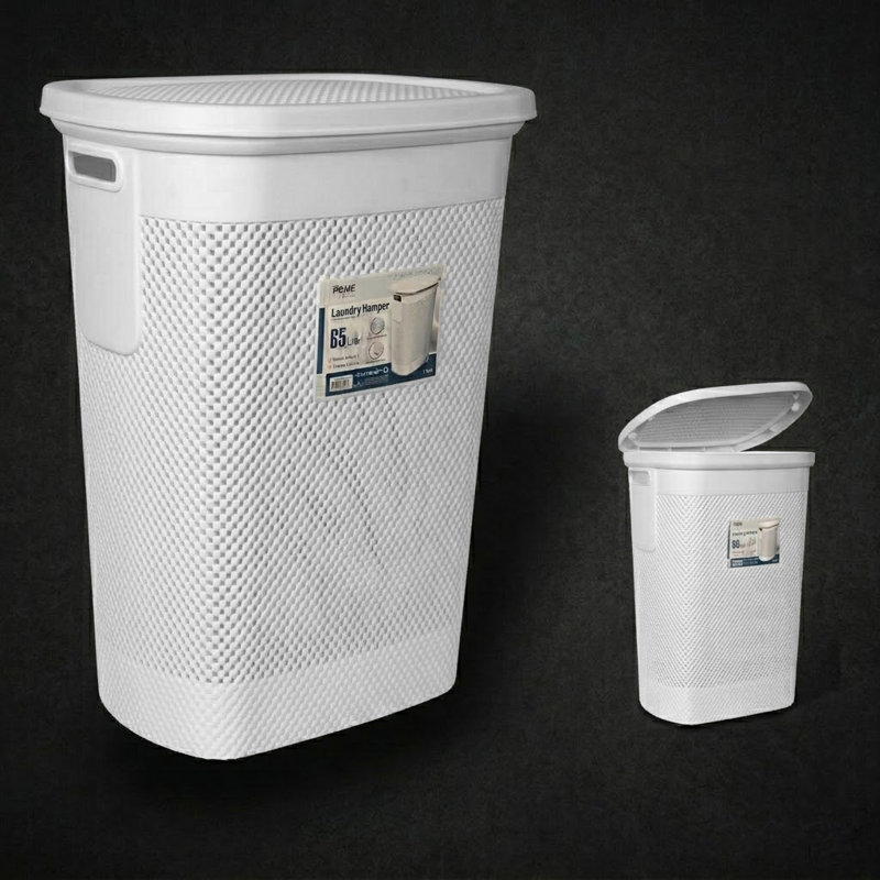 Laundry Hamper Max 65 Lt -White, White