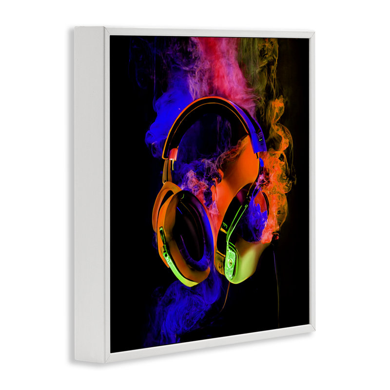 Giclée encadrée par Power Play, conçue par Sasha, H 24 po x l 24 po, Estampe numérique encadrée blanc bord de mer