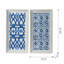 Sculptures murales modernes bleues et blanches suspendues - ensemble de 2 décorations d'art abstrait pour la maison - 12,5 po x 24,5 po | Idée de cadeau