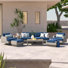 Ehrenfried 5 - Person Patio Conversation Set with Cushions