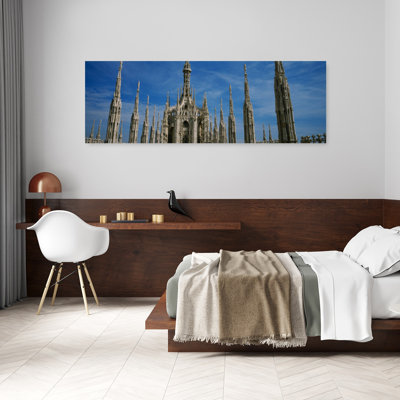 Facade Of A Cathedral, Piazza Del Duomo, Milan, Italy Gothic Abstract Contemporary Architecture City Wall Art