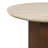 Oval Dining Table, Travertine Top & Dark Oak
