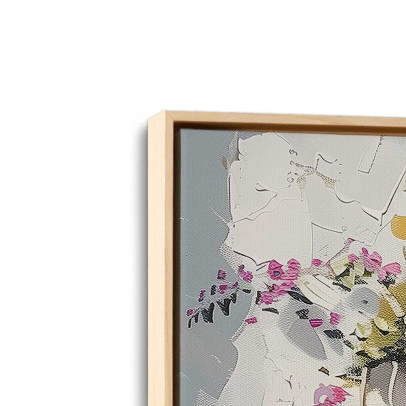 Impression sur toile Bougainville Break, 8 po x 12 po, Cadre flottant en érable américain