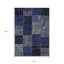 Tapis intérieur lavable 10 pi x 14 pi bleu marine et bleu denim