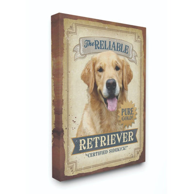 « reliable retriever dog pour chien », impression sur affiche