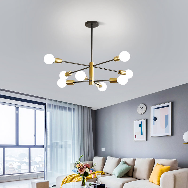 Paizlee 8 - Light Sputnik Chandelier, 8, 71cm H x 73cm W x 73cm D