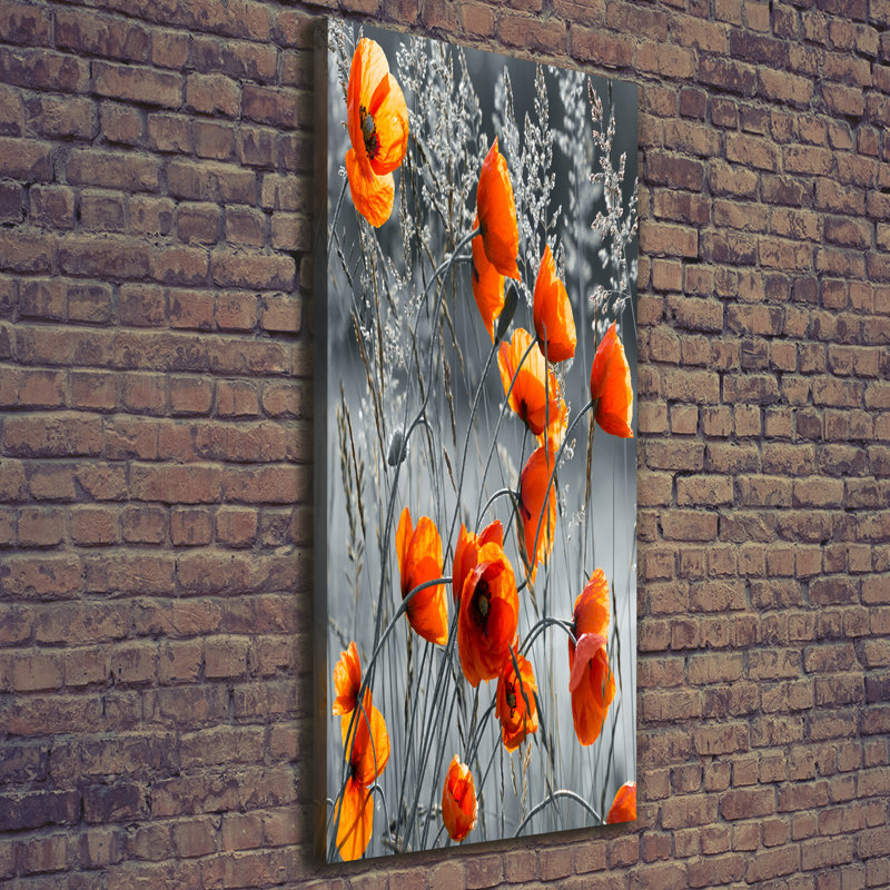 Field Poppies - Wrapped Canvas Print