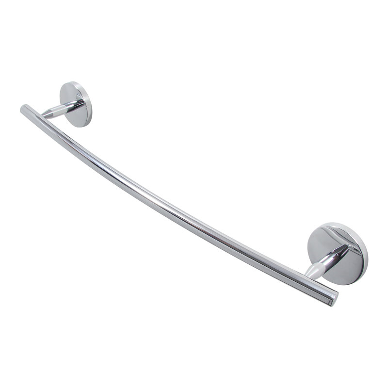 Barre à serviettes murale, Chrome, 1.7" H x 18" W x 3" D