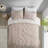 Premium Cotton Jacquard Bedding Sets, Blush Modern Comforter For Home
