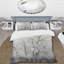 Ensemble de housse de couette en microfibre / polyester gris-2065323537
