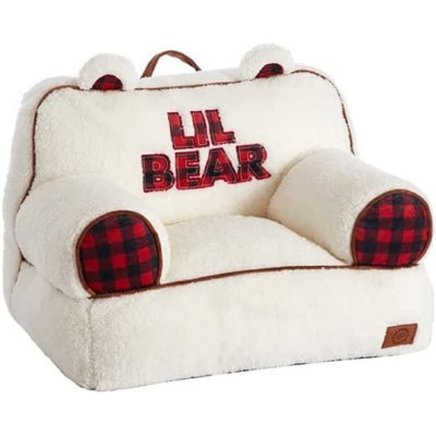Lil Bear Sherpa Plush Bean Bag Chair by Dearfoams