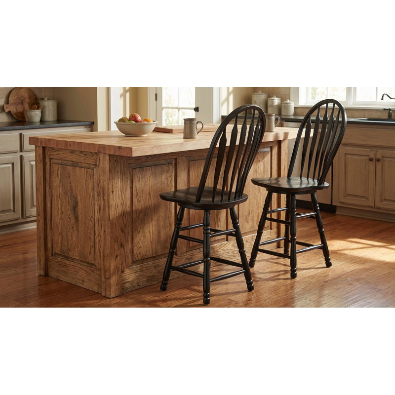 Azizi Counter Stool, Antique Black