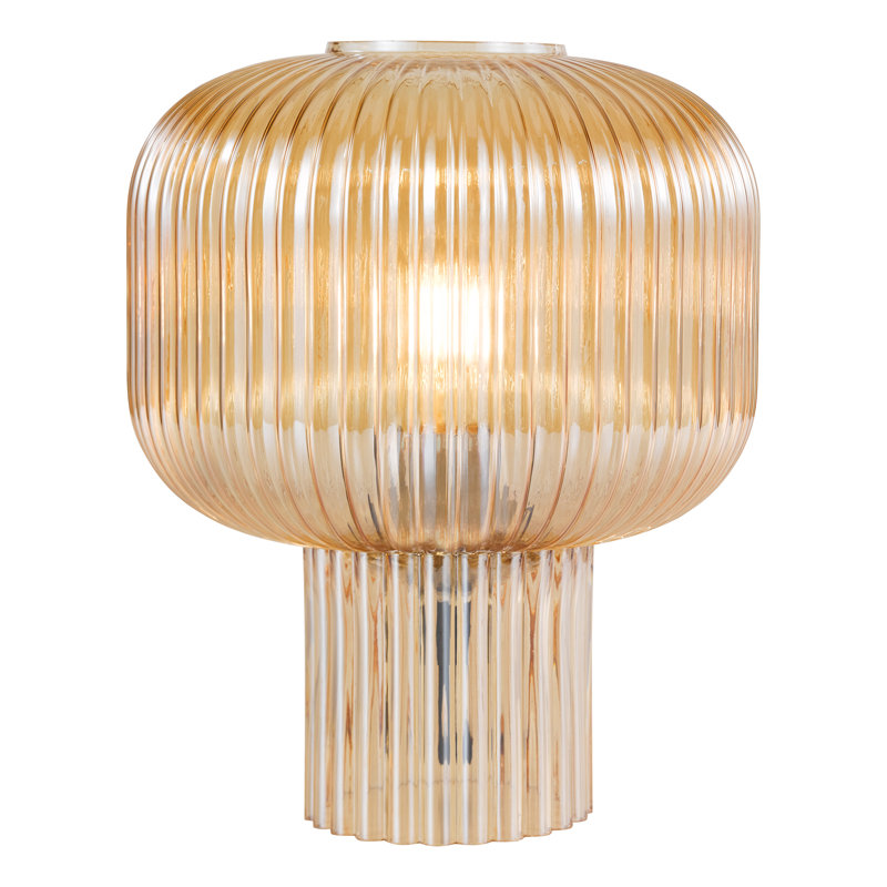 Glass Table Lamp Lamp, Amber