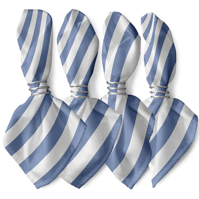 Ensemble de serviettes 4 pièces Caymen, L 18 po x L 18 po, Bleuet