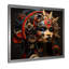 Masque africain doré et rouge - Art mural africain-642667377-642667376