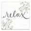 Relax, art textuel sur toile tendue