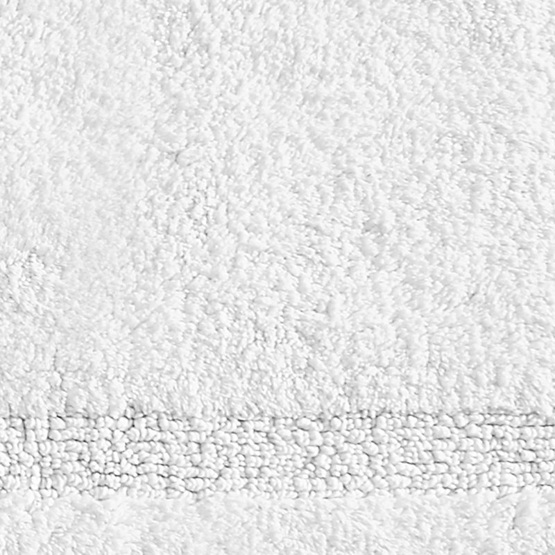 Tapis de couloir de bain antidérapant en coton 22 po x 60 po Nautica Peniston, L 60 po x l 22 po, Blanc