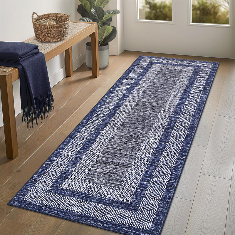 Tapis Lavable à la machine Randolph, Tapis de couloir 2 pi x 6 pi