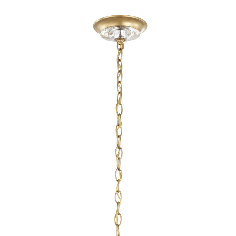Esmery 6 - Light Chandelier, Clear Heritage Crystal, Heirloom Gold