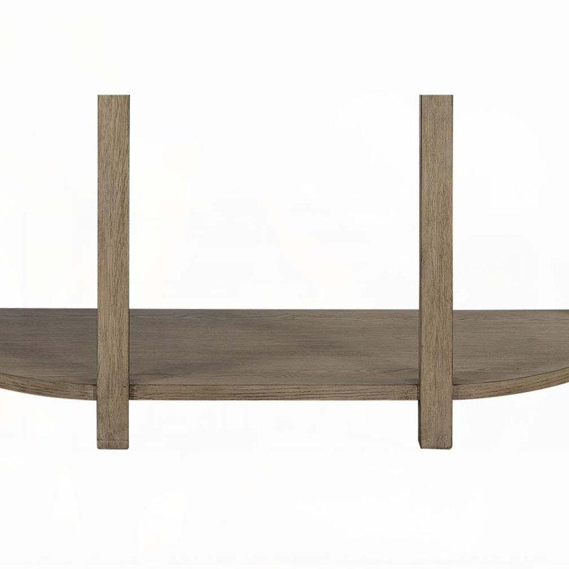 Curved 1-Drawer Console Table - Toffee