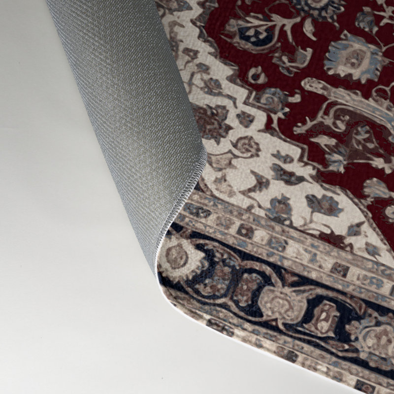 Tapis d'intérieur et d'extérieur gris Persian, Rectangle 5 pi x 7 pi