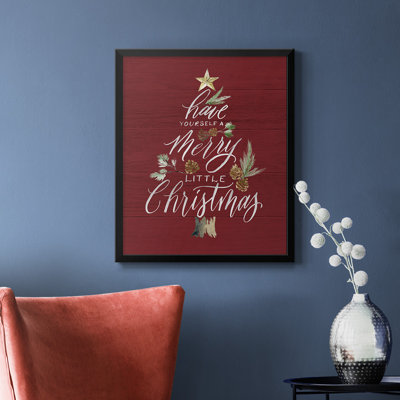 Merry Little Christmas Premium Framed Canvas - Ready to Hang
