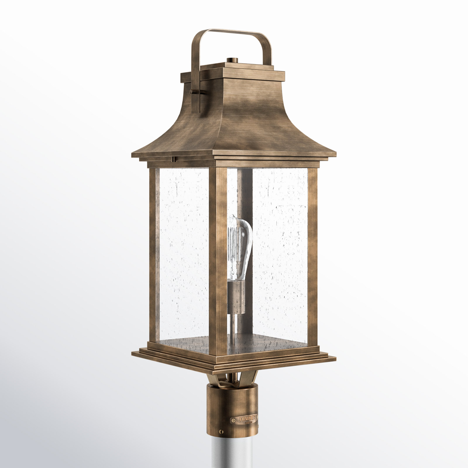 Sereia Seeded Outdoor Lantern Head, Burnished Bronze
