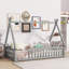 Lit de sol en forme de tente, lit tipi avec garde-corps, lattes-2137745358