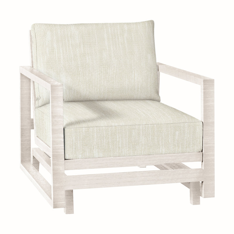 Avondale Patio Lounge Chair with Cushions, Cabana Stripe Midnight, Chalk, No Welt