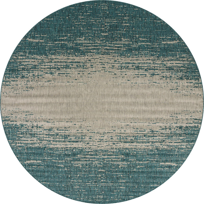 Tapis vert iris pour l'extérieur, Rond 13 pi