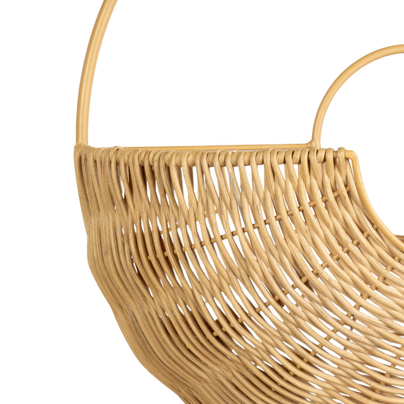 Baya Boho Basket Farmhouse Rattan Wall Art Set