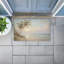 Paillasson Sunset View Beach Palms, imprimé par Kim Allen, 18 po x 30 po
