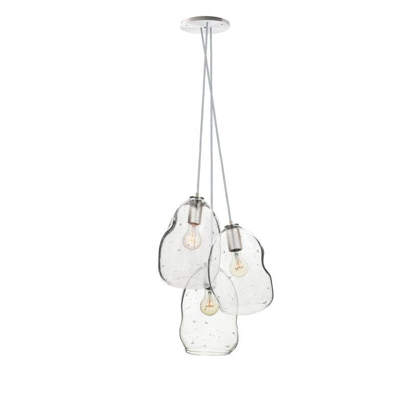 3 - Light Pendant, Black, 108" H x 14" W x 14" D