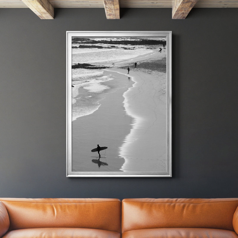 Gold Coast Beach - Photographie de cadre photo sur toile, Argent, H 36,5 po x l 26,5 po x P 1 po