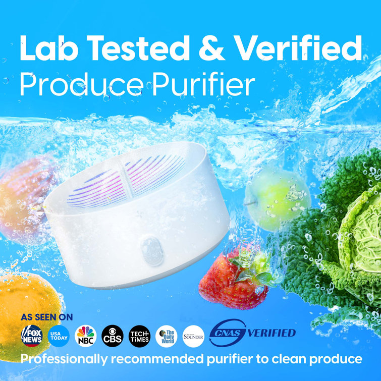 Fruit And Vegetable Washing Machine, Fruit Cleaner Device For Deeply Cleans  Fresh Produce, Ipx7 Waterproof Wireless Fruit And Vegetable Purifier, Oh-i