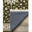 Tapis marocain beige en coton et polyester à imprimé numérique Albasa Collection-448977877