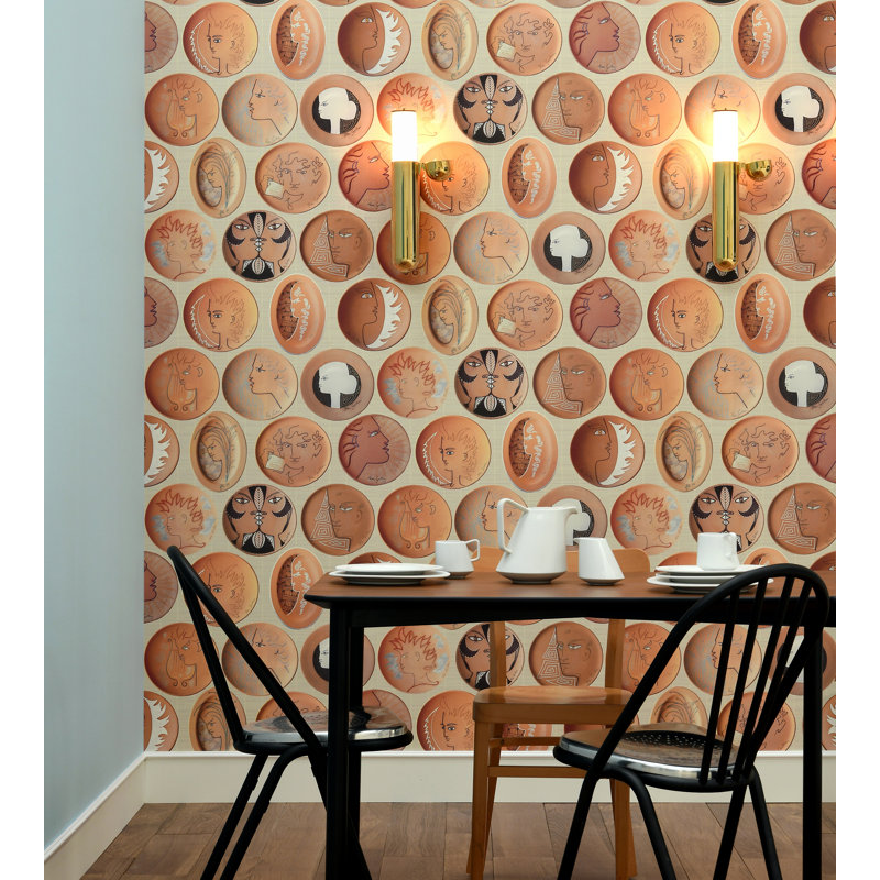 Rouleau de papier peint L 66 pi x l 26,77 po The Wall - The Wall The Wall, Terre Cuite