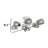 Metal Body Glass Cap 6 Lights Semi-Flush Mount-1967142246