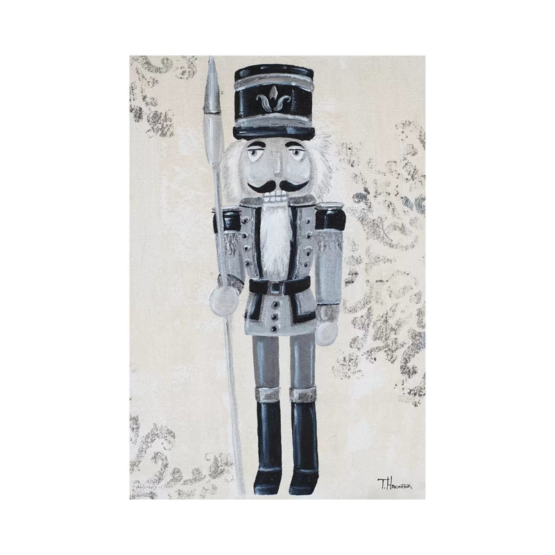 Gray Nutcracker I by Tiffany Hakimipour - Wrapped Canvas Gallery-Wrapped Canvas Giclée, 20.32 cm H x 30.48 cm W