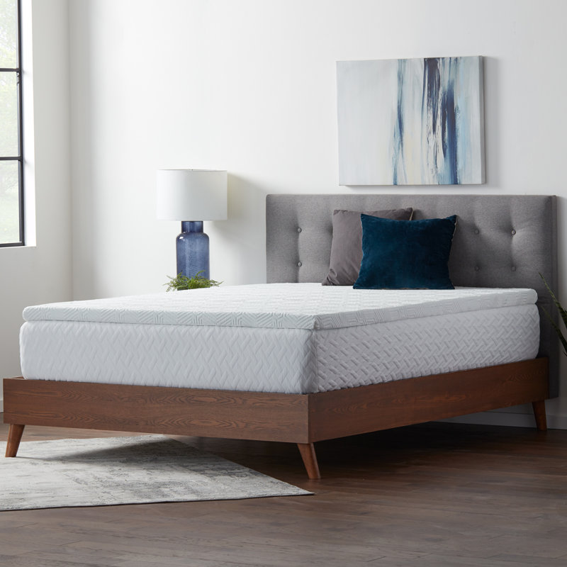 Twin Gel Memory Foam Mattress Topper with Breathable Cover
