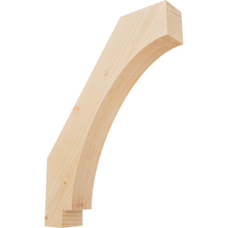 Attelle impériale du genou, Sapin de Douglas, Lisse, H 24 po x l 3,5 po x P 18 po