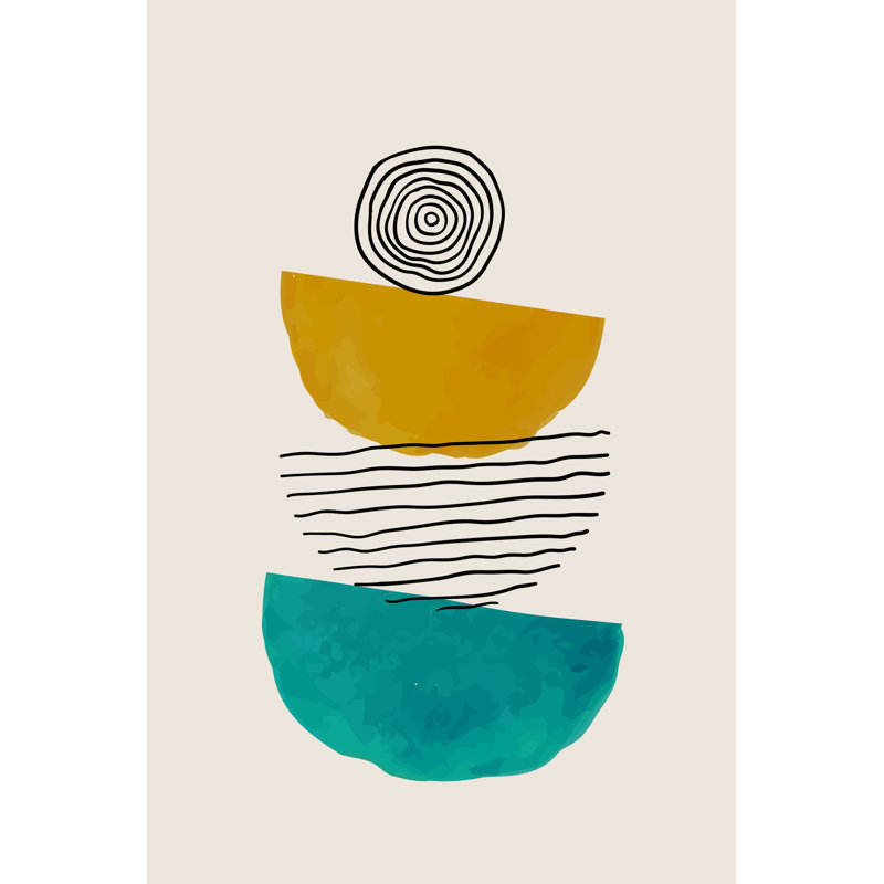 Stacked II - Wrapped Canvas Print, 46cm H x 30cm W x 3.8cm D