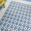 Tapis bleu / blanc Comobabi-823790025
