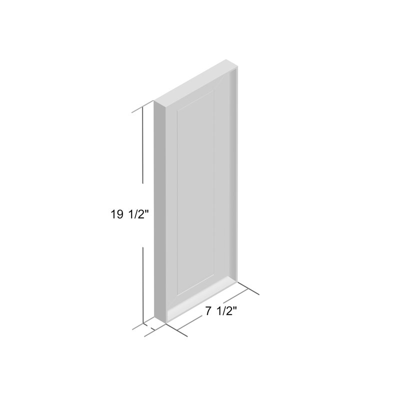 Ensemble de miroirs 3 pièces Truluck, H 19,5 po x l 7,5 po