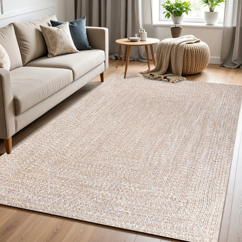 Rectangle Gianfrancesco Area Rug with Non-Slip Backing